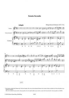 Sonata Seconda e-moll von Philipp Heinrich Erlebach 