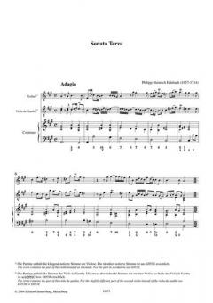Sonata Terza A-Dur von Philipp Heinrich Erlebach 