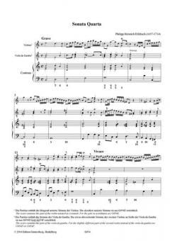 Sonata Quarta C-Dur von Philipp Heinrich Erlebach 