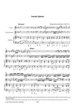 Sonata Quinta B-Dur von Philipp Heinrich Erlebach 