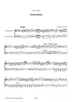 Pariser Gambenduos (1750): Sonaten V und VI 