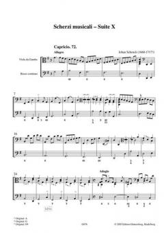 Scherzi musicali op. 6: Suite X & XI von Johann Schenck 