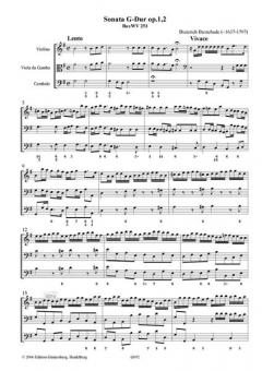 Sonate G-Dur op. 1,2 von Dietrich Buxtehude 