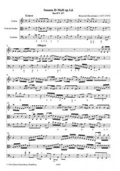 Sonate d-moll op. 1,6 von Dietrich Buxtehude 