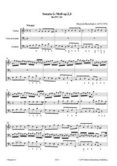 Sonata g-moll op. 2,3 von Dietrich Buxtehude 