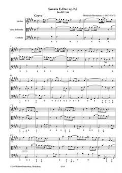 Sonata E-Dur op. 2,6 von Dietrich Buxtehude 