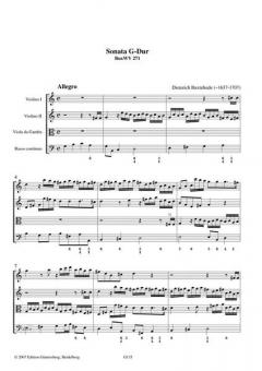 Sonata G-Dur BuxWV 271 von Dietrich Buxtehude 