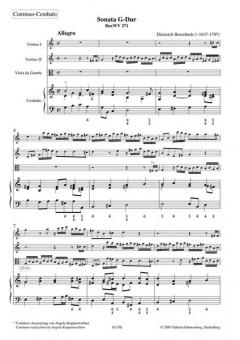 Sonata G-Dur BuxWV 271 von Dietrich Buxtehude 