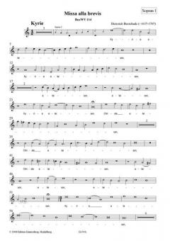 Missa alla brevis, Consortausg. von Dietrich Buxtehude 