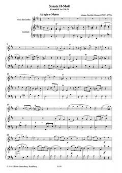 Sonate h-Moll (Wendt 27) von Johann Gottlieb Graun 