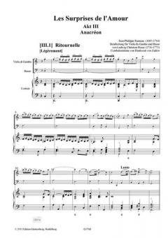 Les Surprises de l'amour, Akt III von Jean-Philippe Rameau 