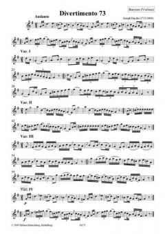 24 Divertimenti a tre Nr. 73-96 von Joseph Haydn 