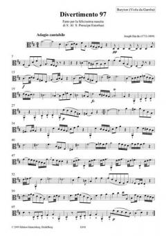 28 Divertimenti a tre Nr. 97-126 von Joseph Haydn 