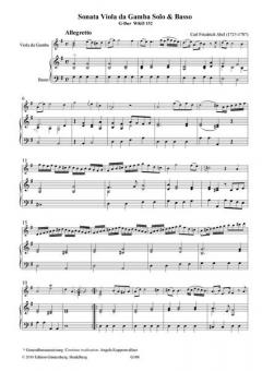 Sonata Viola da Gamba solo von Carl Friedrich Abel 