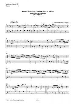 Sonata Viola da Gamba solo von Carl Friedrich Abel 