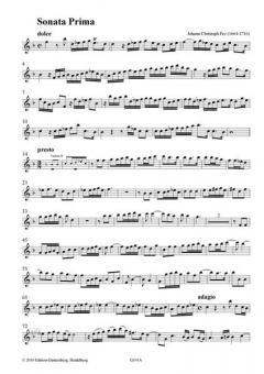 Duplex Genius, Sonaten I-III von Johann Christoph Pez 