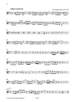 Quartett G-Dur von Carl Friedrich Abel 