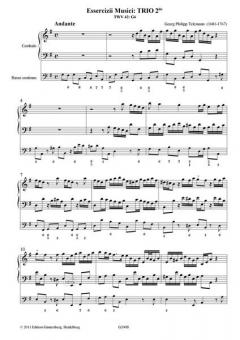 Essercizii Musici: Trio 2do von Georg Philipp Telemann 