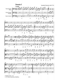 VI Sonata a tre, Nr. 1-3 von Benedetto Marcello 