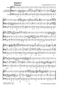 6 Sonates op. 9 von Carl Friedrich Abel 