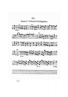 Sonata à 2 D-Dur, Faks. von Dietrich Becker 