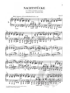 Nachtstücke op. 23 von Robert Schumann 