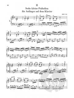 Kleine Präludien und Fughetten von Johann Sebastian Bach 