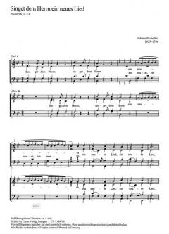 Singet dem Herrn ein neues Lied (Johann Pachelbel) 