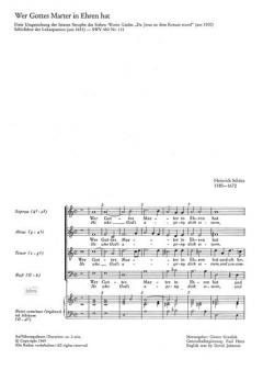 Wer Gottes Marter in Ehren hat lydisch SWV 480, 111 (Heinrich Schütz) 