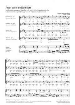 Freut euch und jubiliert in A-Dur BWV 243a (J.S. Bach) 