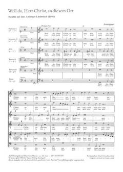 Weil du, Herr Christ 