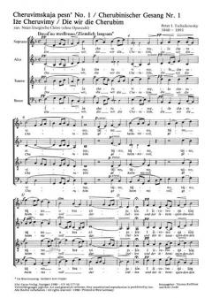 Ize Cheruvimy (Die wir die Cherubim geheimnisvoll darstellen) (Pjotr Iljitsch Tschaikowski) 