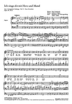 Ich singe dir mit Herz und Mund op. 99, 5 (Heinrich v. Herzogenberg) 