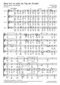 Heut ist's so recht ein Tag der Freude (Antonín Dvorák) 