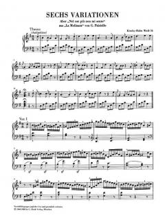 3 Variationenwerke WoO 70, 64, 77 von Ludwig van Beethoven 