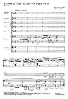 La Nuit de Noel von Gioachino Rossini 