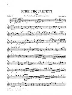 Streichquartette op. 18 Nr. 1-6 von Ludwig van Beethoven im Alle Noten Shop kaufen (Stimmensatz)