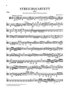 Streichquartette op. 18 Nr. 1-6 von Ludwig van Beethoven im Alle Noten Shop kaufen (Stimmensatz)