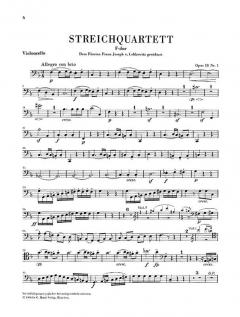 Streichquartette op. 18 Nr. 1-6 von Ludwig van Beethoven im Alle Noten Shop kaufen (Stimmensatz)