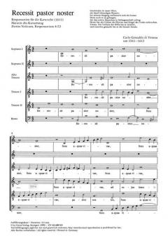Recessit pastor noster (Carlo Gesualdo) 