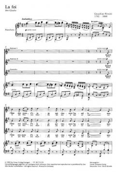 La foi (Der Glaube; Wenn in des Winters Nächten) (Gioachino Rossini) 