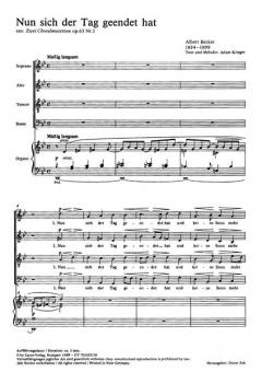 Nun sich der Tag geendet hat (Albert Becker) 