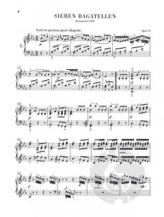 Sämtliche Bagatellen von Ludwig van Beethoven 