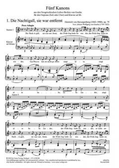 5 Kanons op. 79 von Heinrich von Herzogenberg (Download) 