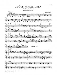 Variationen für Klavier und Violine von Wolfgang Amadeus Mozart im Alle Noten Shop kaufen