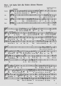 Fürwahr, er trug; Herr, ich habe lieb (Carl Heinrich Graun) 