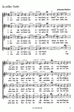 Von alten Liebesliedern; In stiller Nacht (Johannes Brahms) 
