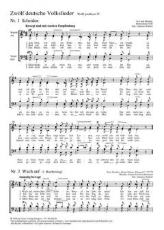 Zwölf deutsche Volkslieder WoO 35 posth. (Johannes Brahms) 