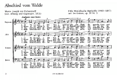 O Täler weit; Abschied; Die Primel (Felix Mendelssohn Bartholdy) 