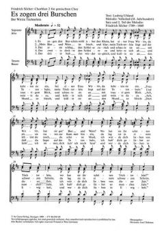 Chorblatt 2 für gemischten Chor (Friedrich Silcher) 